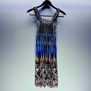Summer Sundress S-M Winwin Blue/Tan/Black